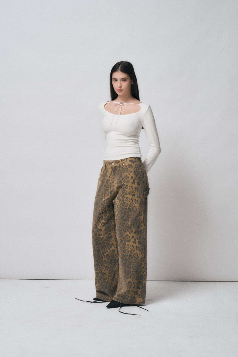 ●MIDNIGHT MOVE● leopard pants dark grey 24wi38 MUSINSA | MIDNIGHT MOVE leopard pants [dark grey]