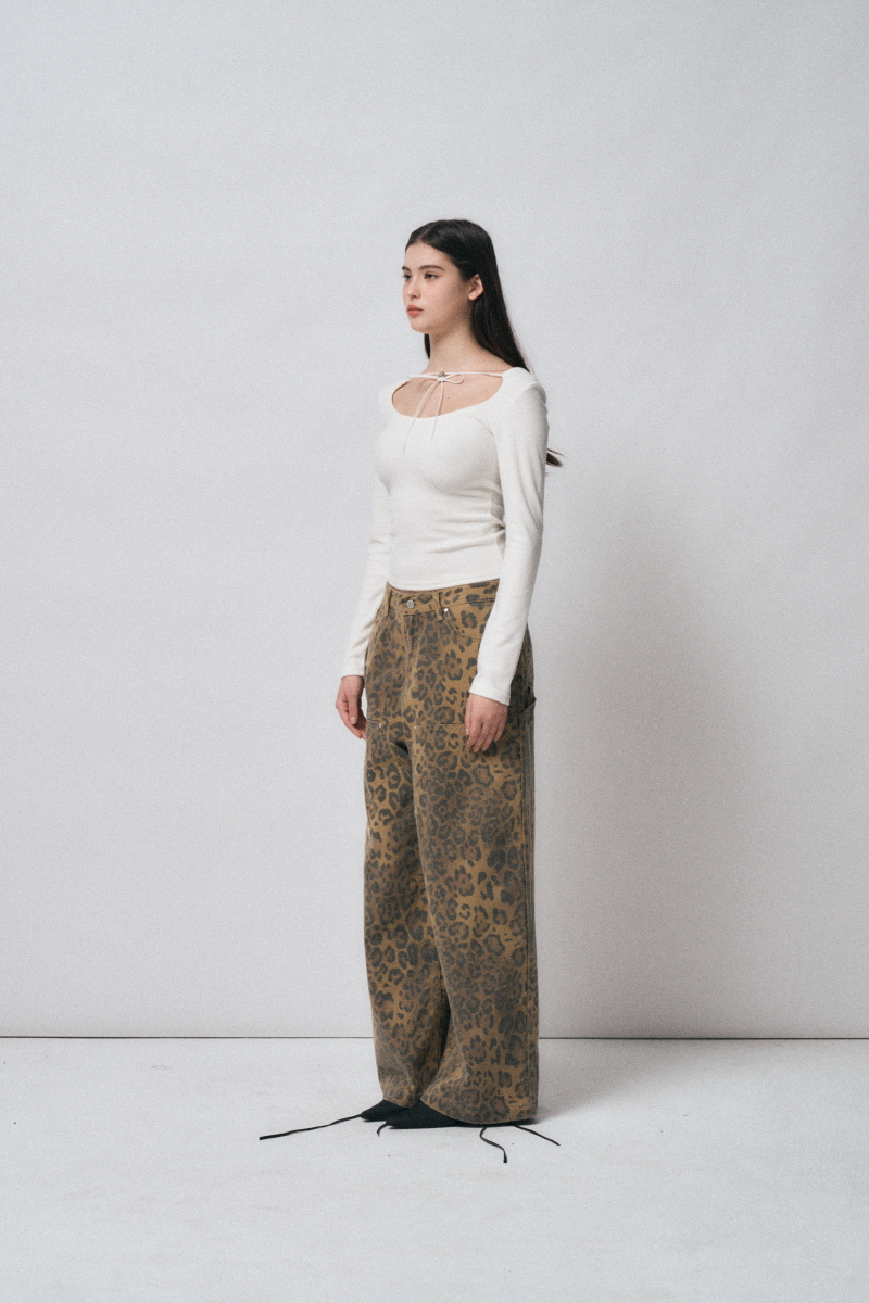 ●MIDNIGHT MOVE● leopard pants brown 24wi37 MUSINSA | MIDNIGHT MOVE leopard pants [brown]