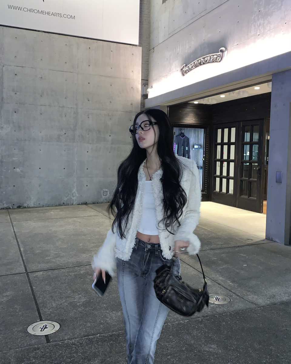MUSINSA | KHAKIPOINT Antique Crop Tweed Jacket (ivory)