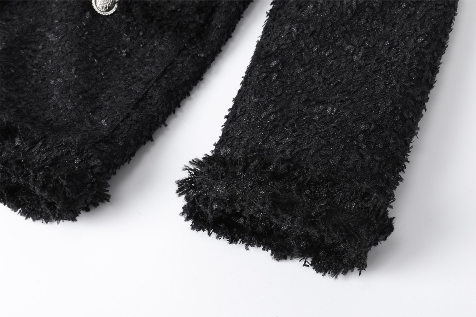 MUSINSA | KHAKIPOINT Antique Tweed Jacket (black)