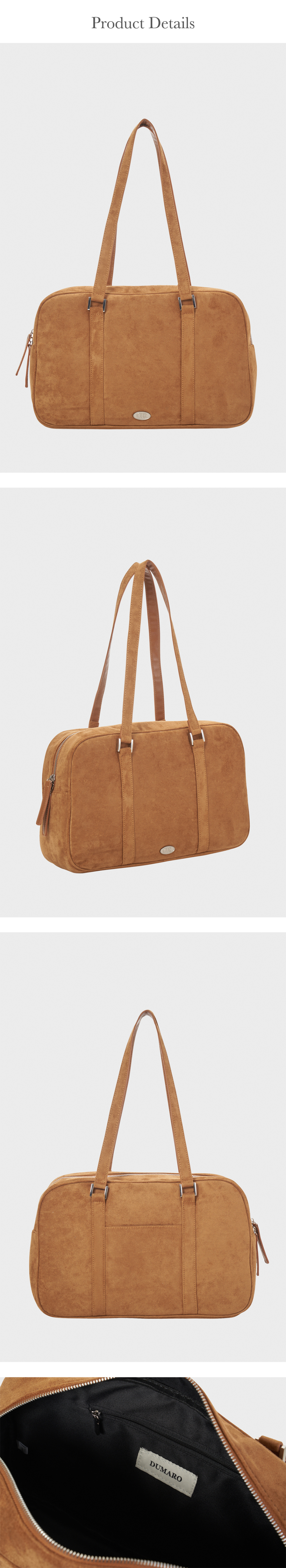 MUSINSA | DUMARO Journey Big Shoulder Bag / Suede Camel MUSINSA | DUMARO Journey Big Shoulder Bag / Suede Camel