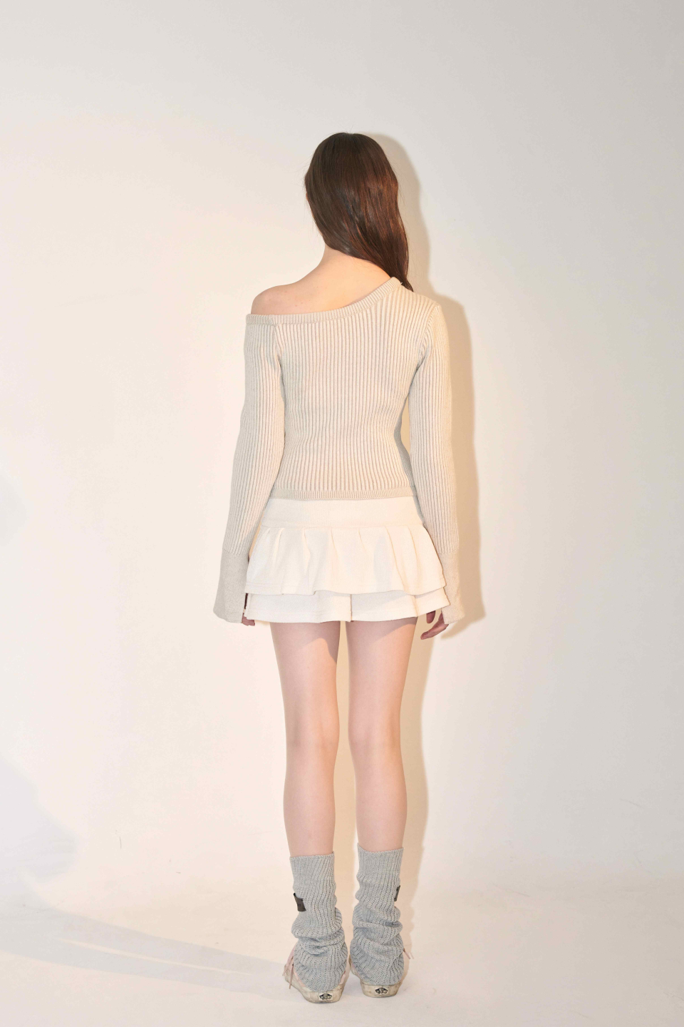 送料/関税込 ●KHAKIPOINT● Tuck Skirt Pants MUSINSA | KHAKIPOINT Tuck Skirt Pants (ivory)
