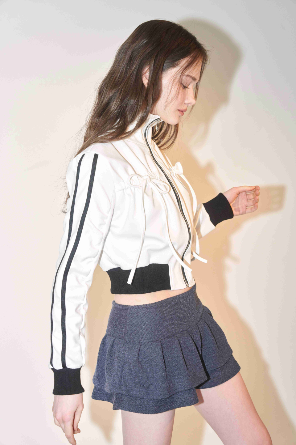Tie Ribbon Track Top (ivory) 상세 이미지 12