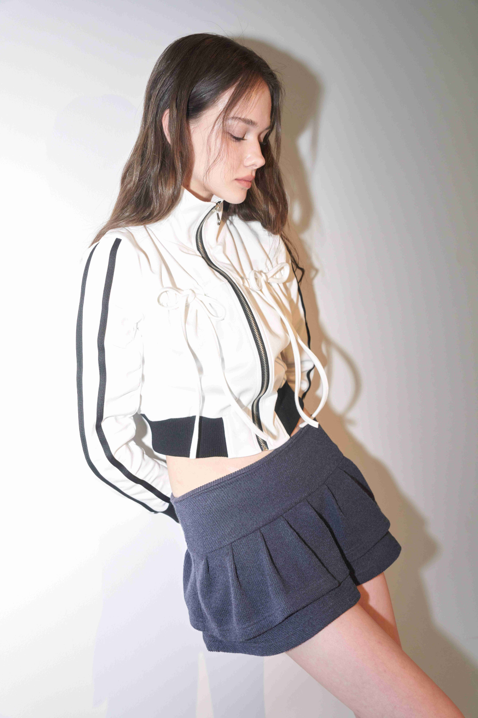 Tie Ribbon Track Top (ivory) 상세 이미지 13