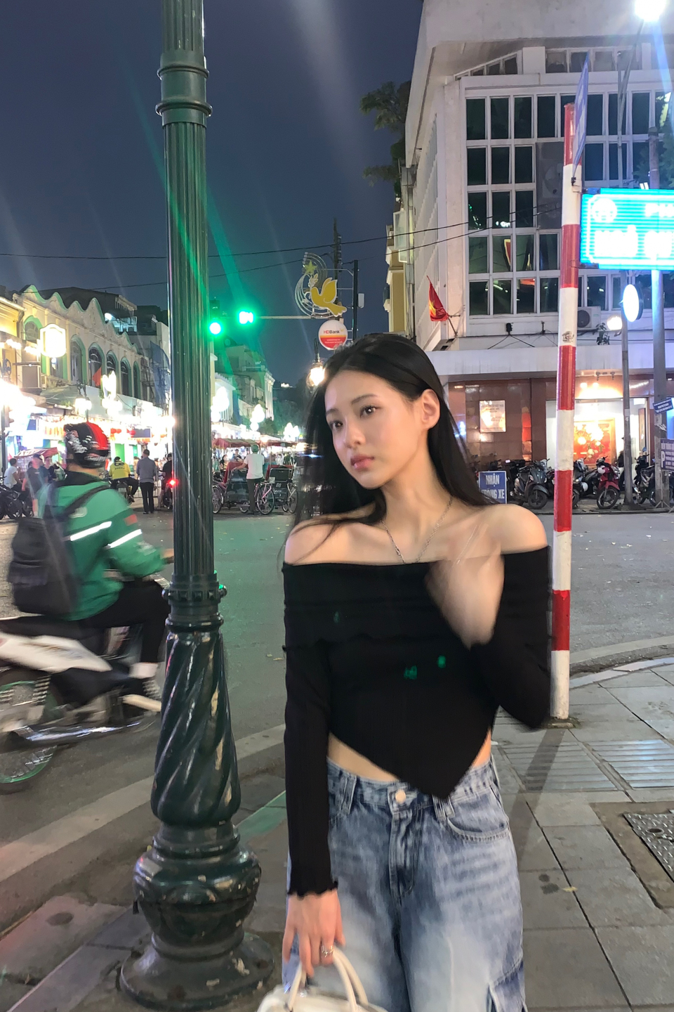 MUSINSA公式 | KHAKIPOINT Ballerina Off Shoulder (black)