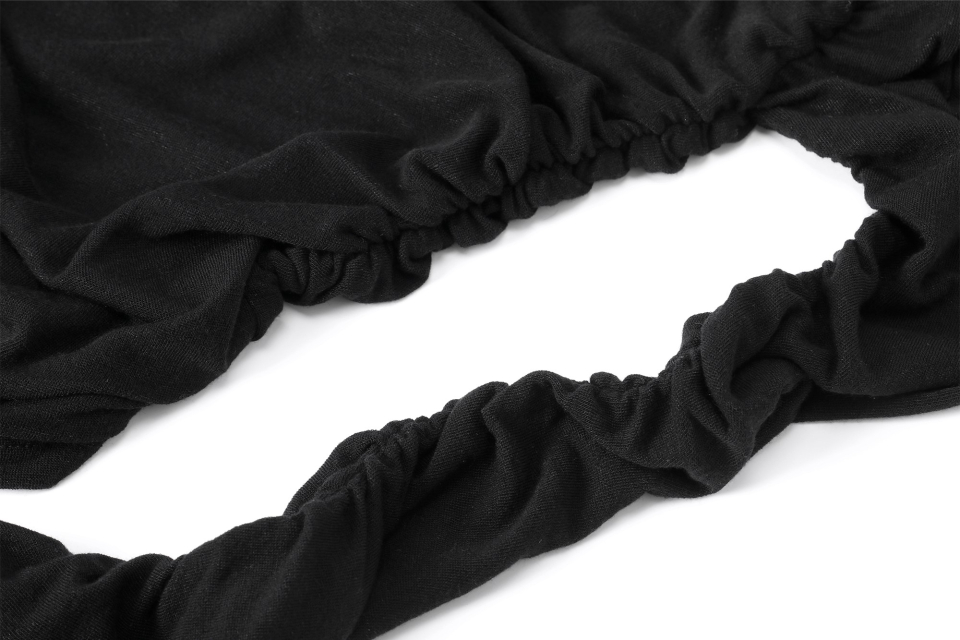 MUSINSA | KHAKIPOINT Shirring Scarf Top (black)