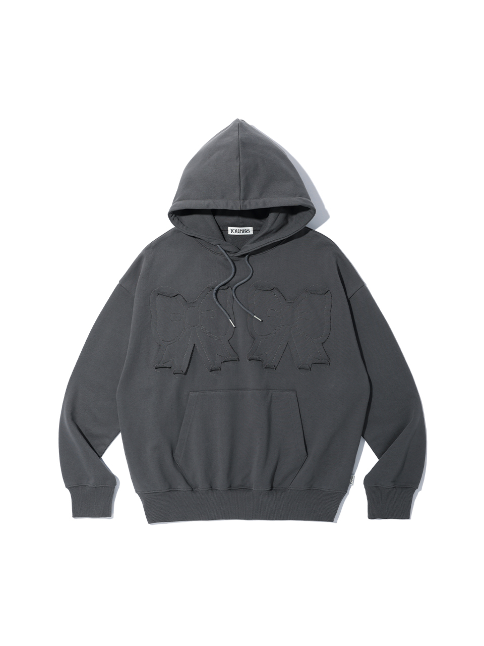 トップス YOUHEE RIBBON HOODIE / charcoal MUSINSA | YOUHEE YOUHEE RIBBON HOODIE CHARCOAL