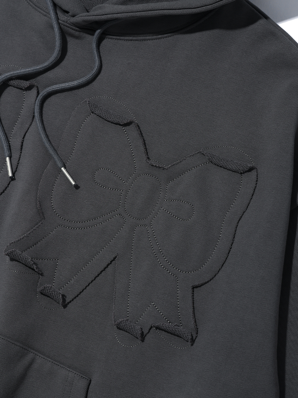 トップス YOUHEE RIBBON HOODIE / charcoal MUSINSA | YOUHEE YOUHEE RIBBON HOODIE CHARCOAL