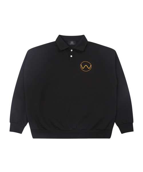 Оверсайз поло 10th Anniversary FW Signature Gonacom, Black
