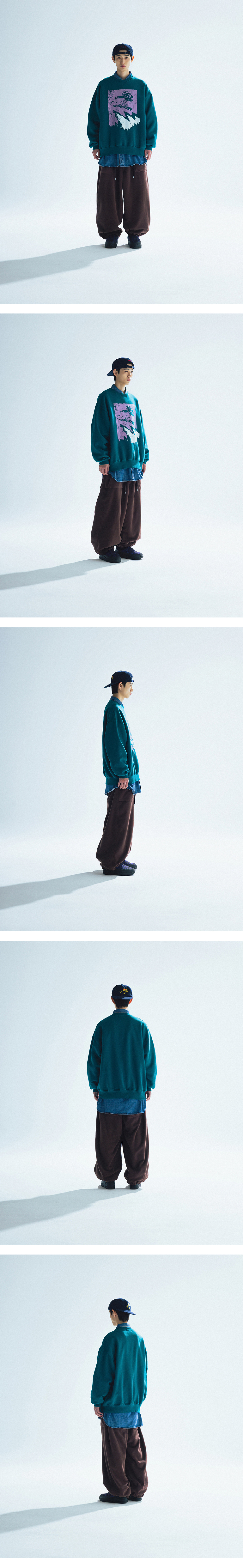 【ANGLAN】24FW★ [AG] Double String Fleece Fatigue Pants AG] Double String Fleece Fatigue Pants - Brown - ANGLAN