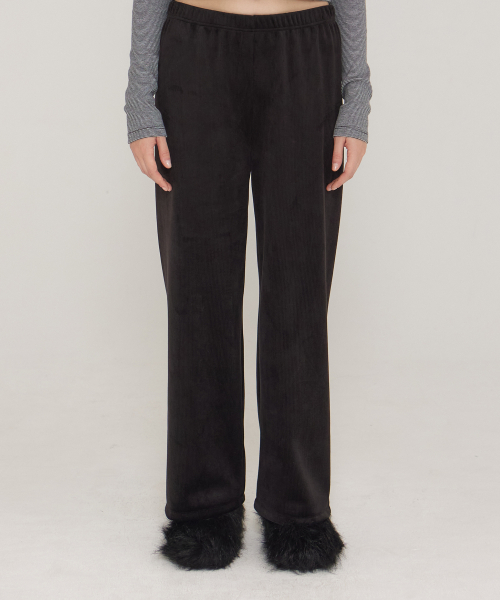 D. базовый VELOUR WIDE брюки - 4 COLOR