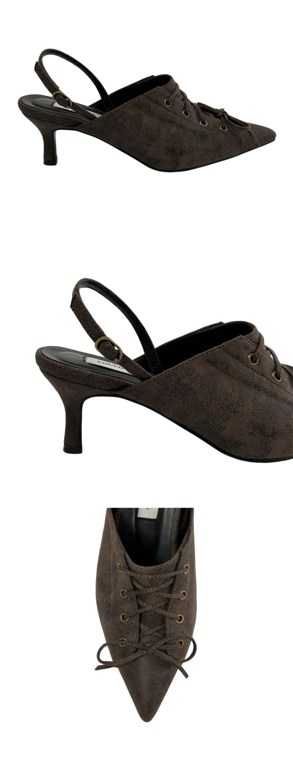 ★韓国人気★Loulouseoul★Boggy Slingback 루루서울(LOULOUSEOUL) Boggy Slingback (Brown) - 사이즈