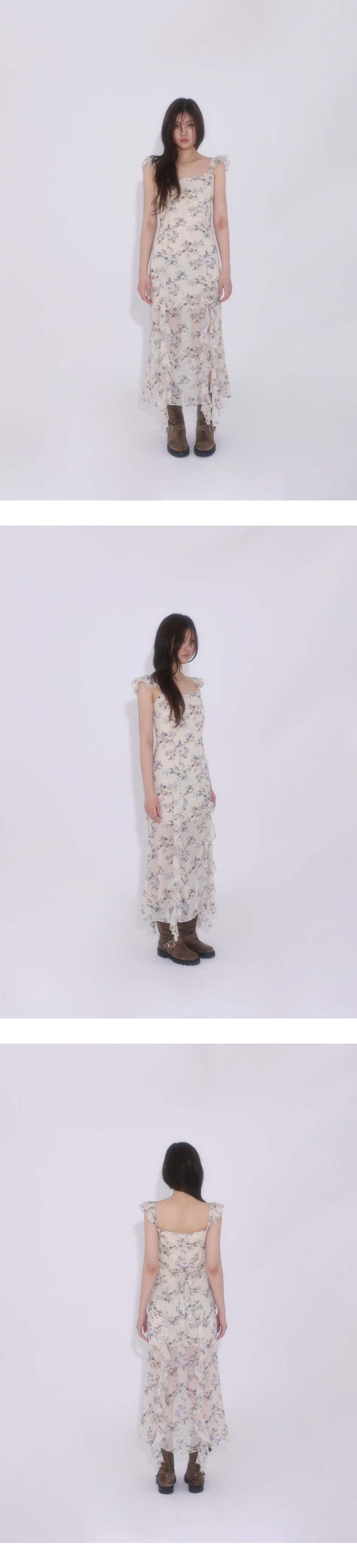 루루서울(LOULOUSEOUL) Mermaid of the City Dress (Cream