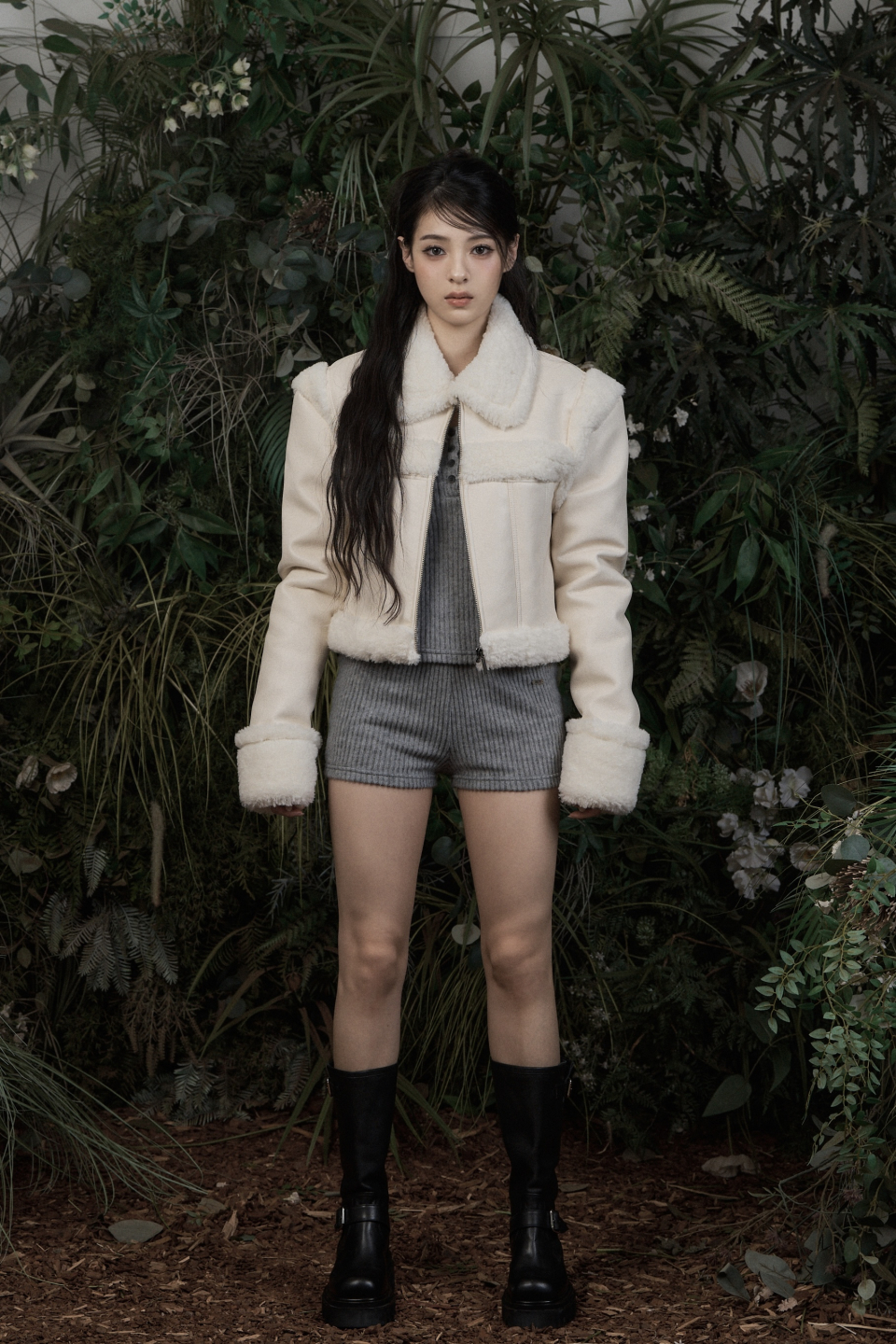 ◇KHAKIPOINT◇ Stitch Fur Mustang ivory MUSINSA | KHAKIPOINT Stitch Fur Mustang (ivory)