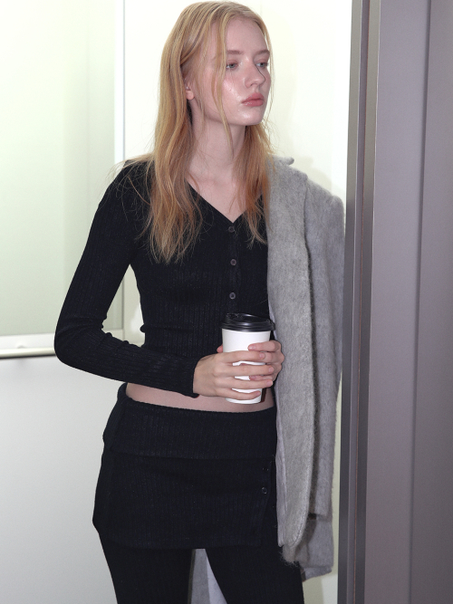 AS базовый кардиган FW [BLACK]