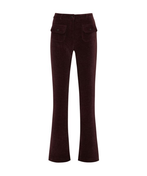 Linda Boots Cut Corduroy брюки (Wine)