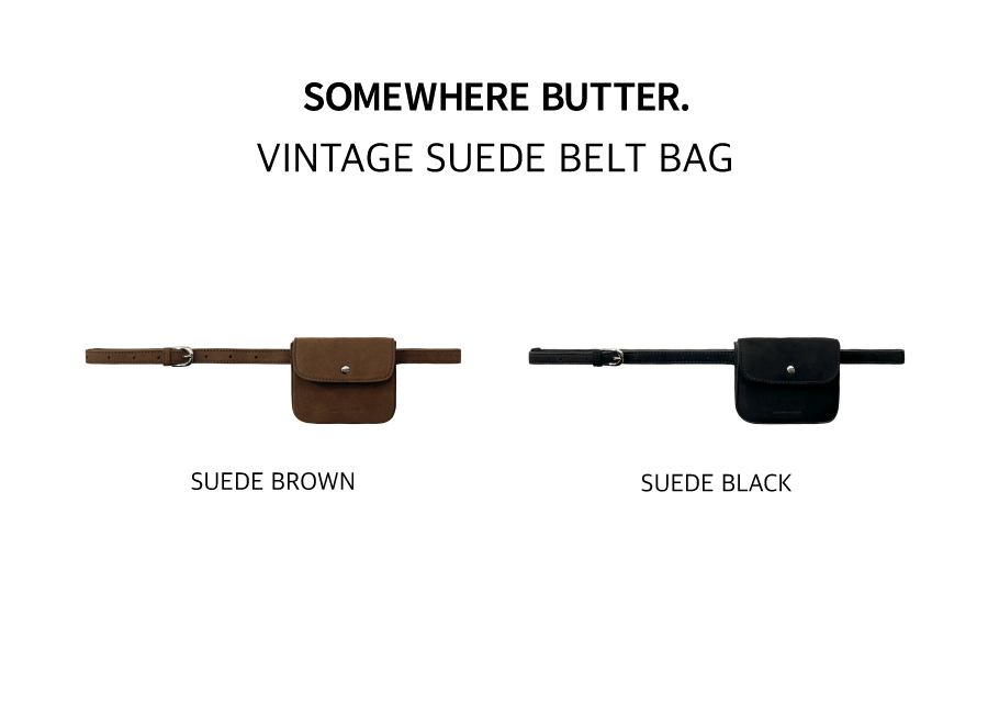 ベルト SOMEWHERE BUTTER Vintage Belt Bag KK5B0010 MUSINSA | SOMEWHEREBUTTER Vintage Suede Belt Bag - 2Color