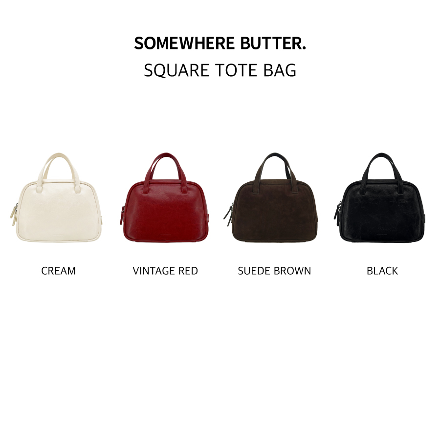 ◇SOMEWHERE BUTTER.◇ Square Tote Bag 4Color MUSINSA | SOMEWHEREBUTTER Square Tote Bag - 4Color