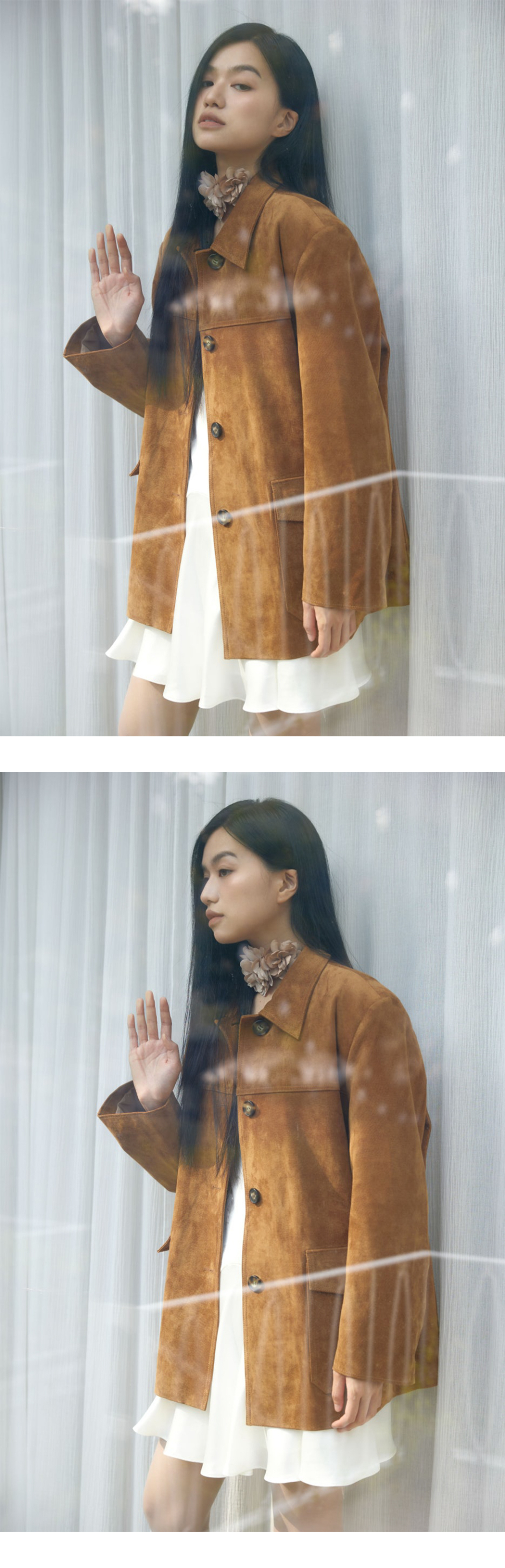 ◆Loulouseoul◆ 1970s Off Shoulder Dress Ivory 루루서울(LOULOUSEOUL) 1970s Off Shoulder Dress (Ivory
