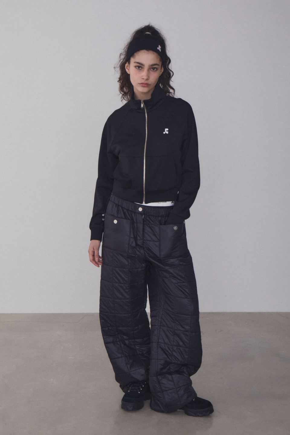 MUSINSA | REST&RECREATION RR RAGLAN JERSEY JACKET - BLACK