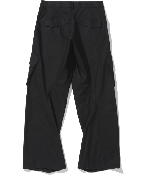 Ripstop Flare Fit Cargo брюки - чёрный