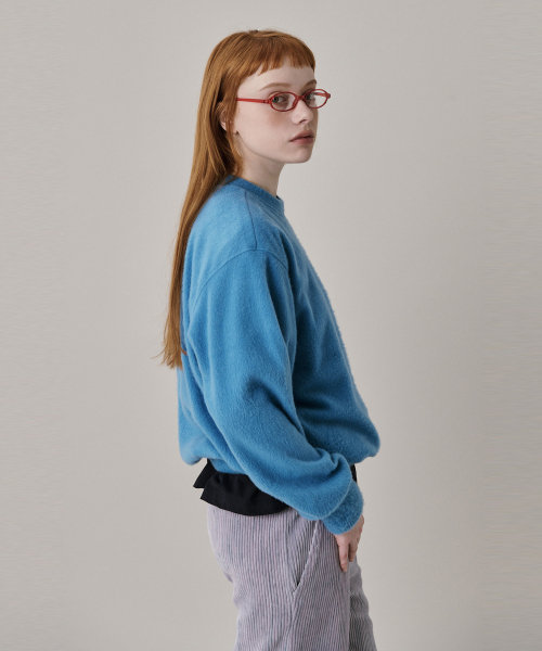 New Logo Fleece Sweatshirt_Blue (флисовый свитшот)