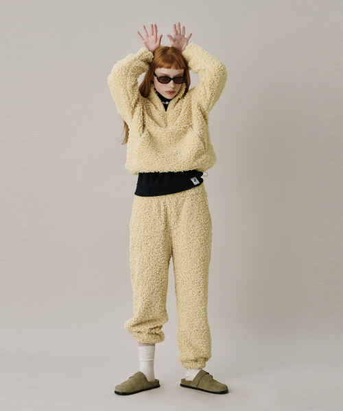 Флисовый анорак 24 Shearing Half Zip-up Yellow