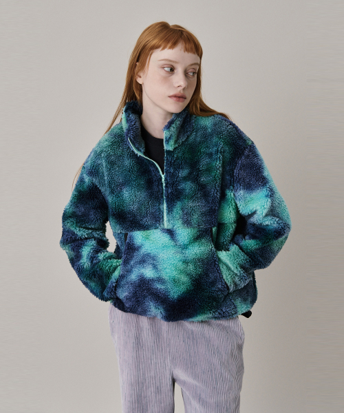 24 Shearing Half Zip-up_Blue (24 флисовый анорак_Blue)