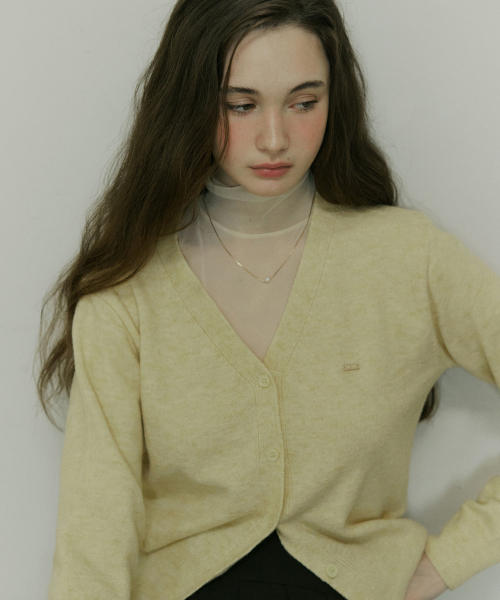 Signature soft v neck кардиган - 10color