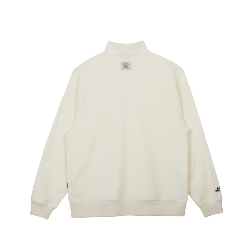 Флисовый свитшот на молнии (Ivory)