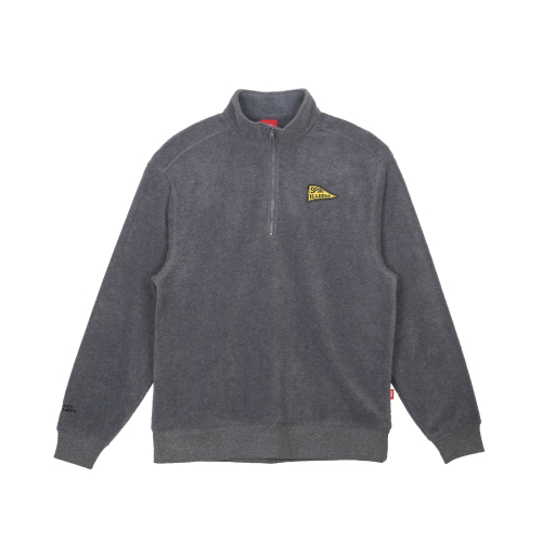 Флисовый свитшот на полумолнии (Grey)