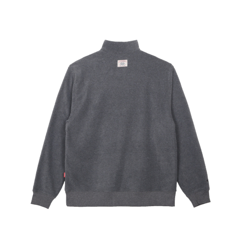 Флисовый свитшот на полумолнии (Grey)