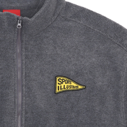 Флисовый свитшот на полумолнии (Grey)