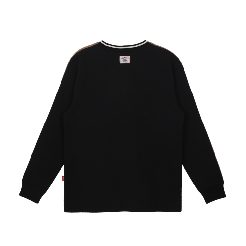 Свитшот с контрастными полосками (Black)