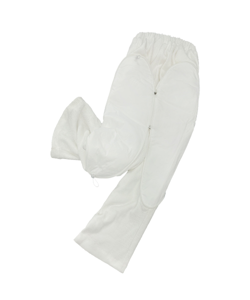 OJOS X GATA Deformable Terry Pajama трузеры / белый