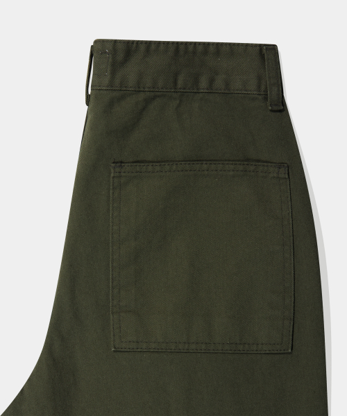Хлопковые брюки карго полуширокого кроя [Khaki]