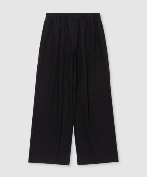 Быстросохнущие широкие брюки со складками Cool Standard (Black)