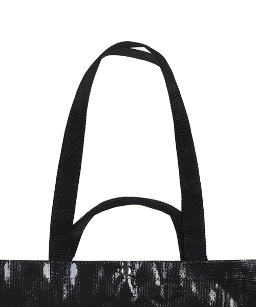NICOLE REUSABLE TARPAULIN BAG_CHARCOAL