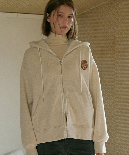 флис Wappen two way zip-up (Oatmeal)