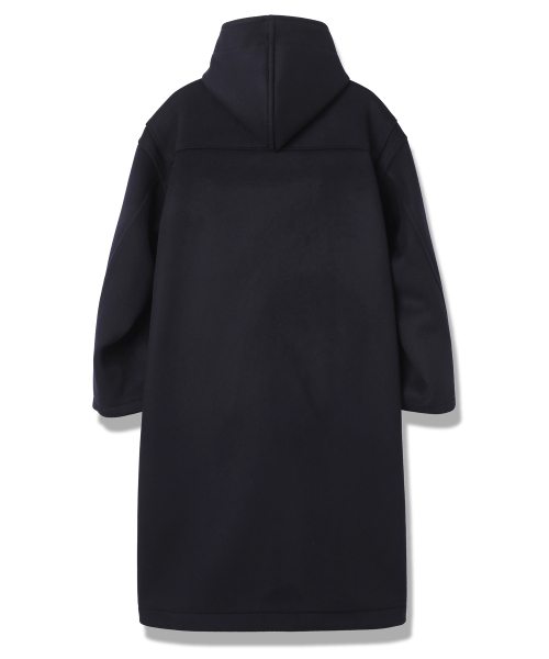 OVERSIZE WOOL DUFFLE COAT - NAVY