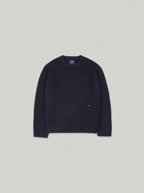 STEADY ROUND KNIT [NAVY]