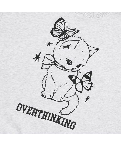 Свитшот Overthinking с начесом
