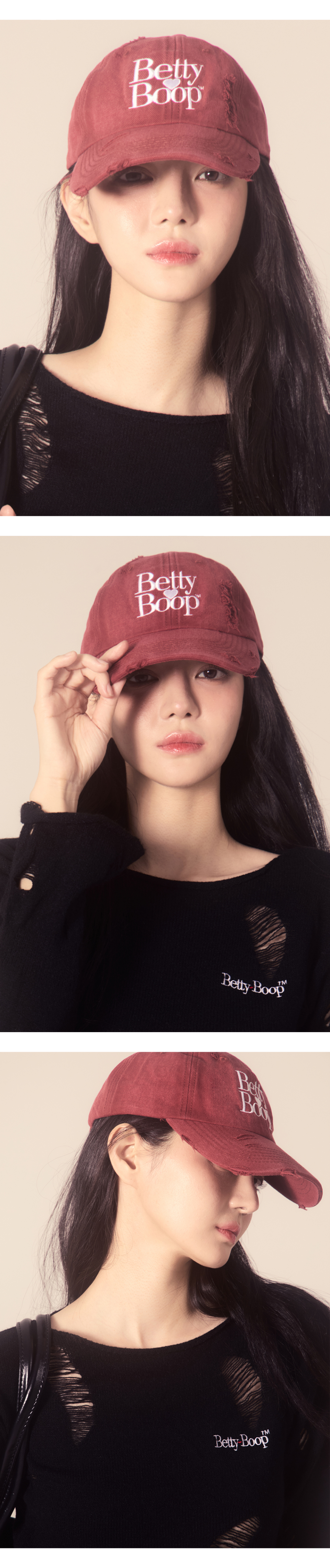 キャップ [ULKIN CANVAS x BettyBoop] DAEGU BALL CAP BettyBoop] レオパードボールキャップ_ブラウン - ULKIN CANVAS