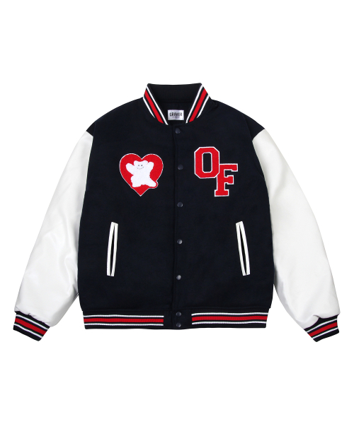 [UNISEX] Куртка-бомбер Bear Heart - Navy