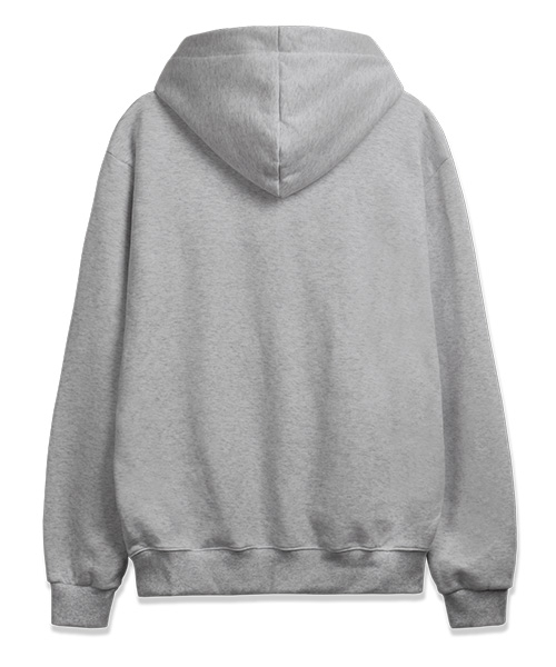 Худи на молнии N.E LOGO [Grey] (с начесом на выбор)