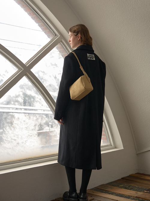 STANDARD SINGLE WOOL COAT_BLACK