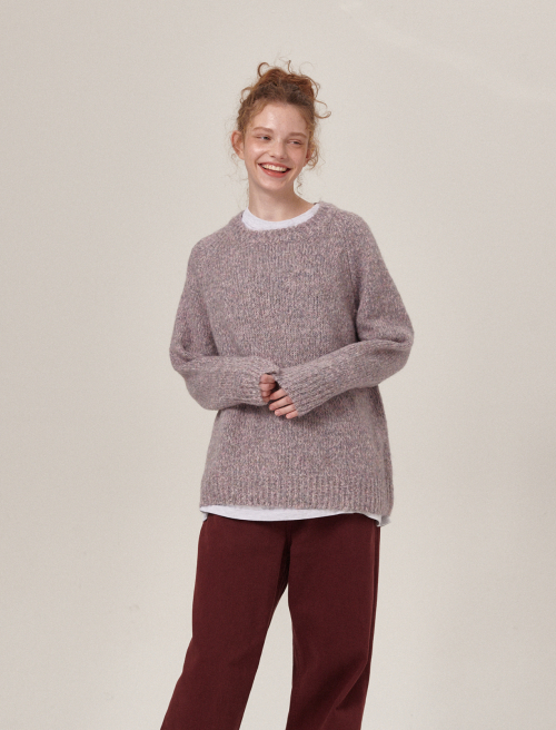 Wavt Wool Round Knit Purple