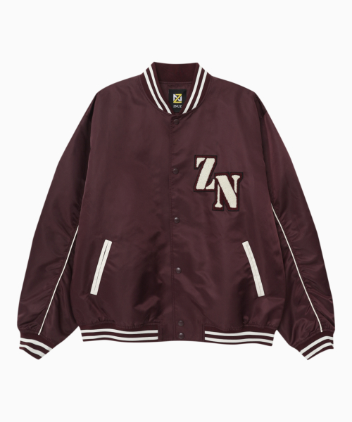 Куртка Varsity с надписью на спине (Wine)