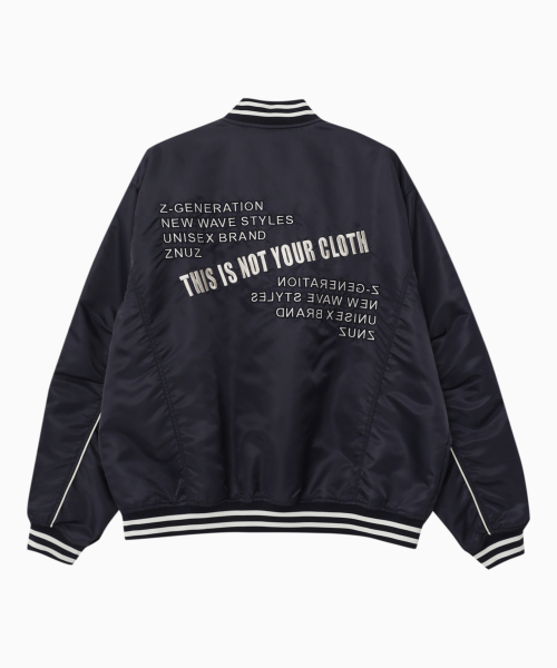 Varsity куртка с надписью на спине — Navy