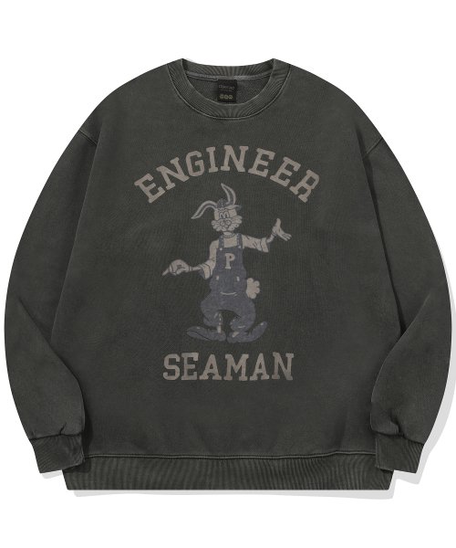 Свитшот Engineer Hoppy Pigment, Smoke Black